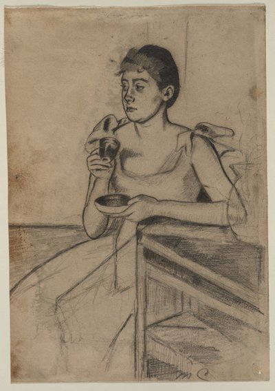 Akşam Yemeği Sonrası Kahve by Mary Cassatt