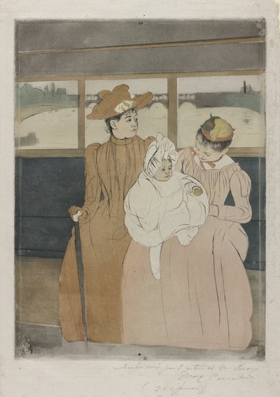 Otobüste, 1890-91 by Mary Cassatt