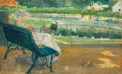 Verandada Oturan Lydia, Tığ İşi, 1881 dolayları by Mary Cassatt