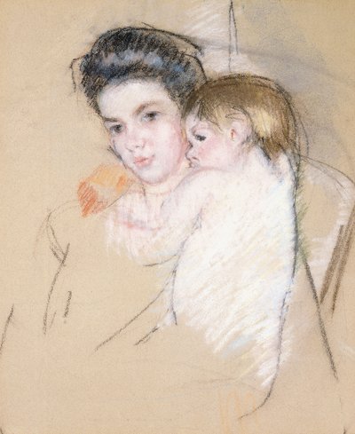 anne ve çıplak çocuk, by Mary Cassatt