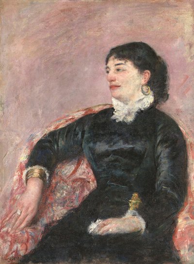 Bir İtalyan Hanımın Portresi by Mary Cassatt