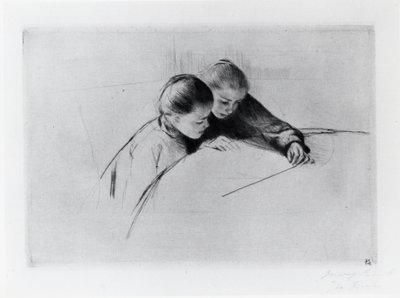 Harita veya Ders by Mary Stevenson Cassatt