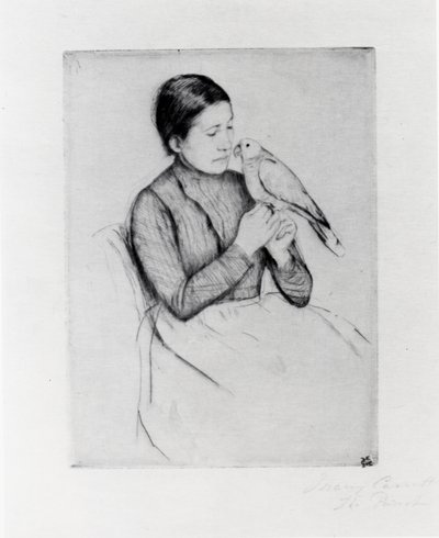 Papağan by Mary Stevenson Cassatt
