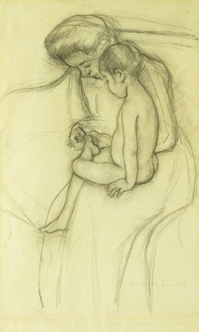 Pedikür, c.1908 by Mary Cassatt