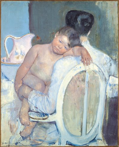 Kucağında Bir Çocukla Oturan Kadın, 1890 dolayları by Mary Cassatt