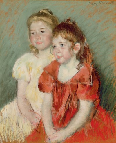 Genç Kızlar, 1900 dolayları (kağıt üzerine pastel) by Mary Stevenson Cassatt
