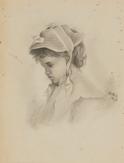 İsimsiz (Aşağı Bakan Çocuk Başı) by Mary Vaux Walcott