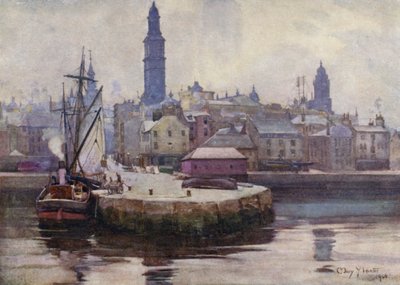 West Harbour, Greenock (renkli taş) by Mary Young Hunter
