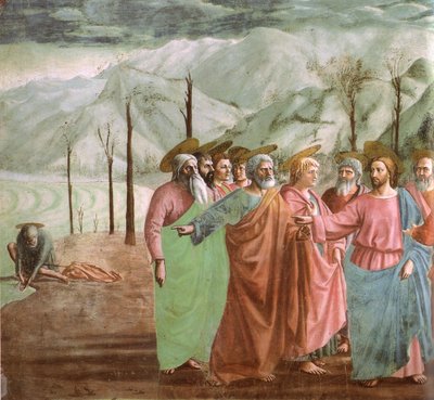 Balığın ağzındaki bozuk para by Masaccio