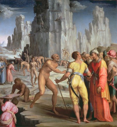 ಡೈಮಂಡ್ ಮೈನ್, 1570-71 (ಪ್ಯಾನಲ್) ಟರ್ಕ್ by Maso da San Friano
