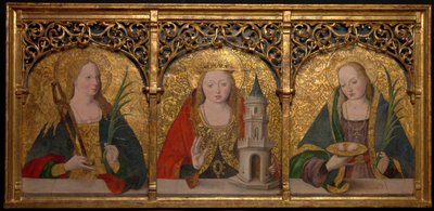 Aziz Apollonia, Barbara ve Agatha, 14901500. by Master Alejo
