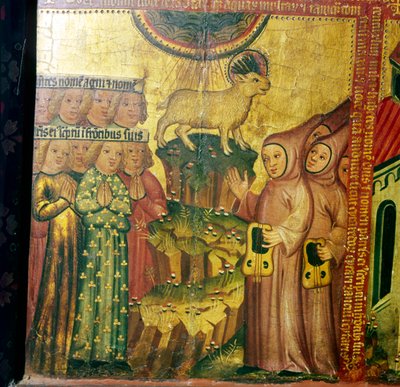 Zion Dağı Kuzu, 14-15. yüzyıl. by Master Bertram of Hamburg