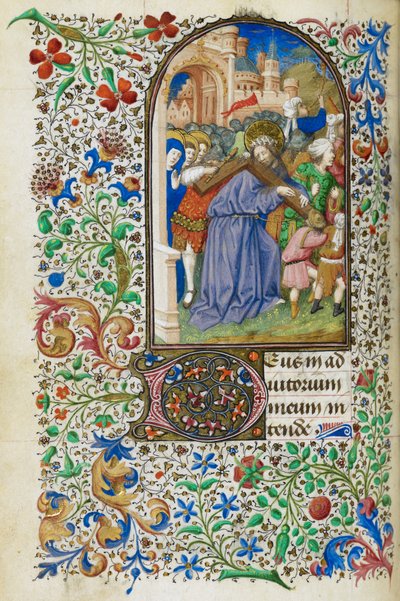 Jean de Dunois için Saatler Kitabı, f.136v, c.1436-50 (tezhipli el yazması) by Master Dunois