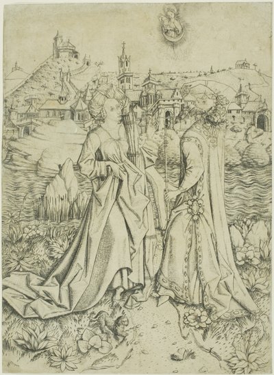 Augustus ve Sibyl by Master E.S.