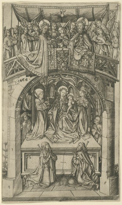 Büyük Einsiedeln Madonna by Master E.S.