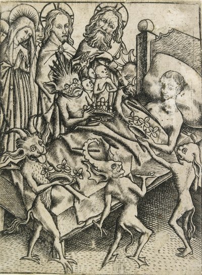 Avarice Temptation, c15. yüzyıl by Master ES
