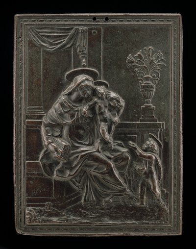 Vaftizci Yahya ile Madonna ve Çocuk, muhtemelen c. 1600. by Master F.D.