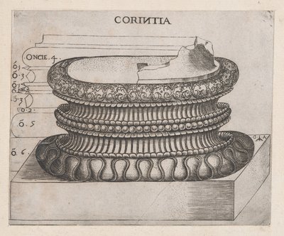 Roma ihtişamının aynası: Korint kaidesi, yak. 1537., yaklaşık 1537 by Master GA