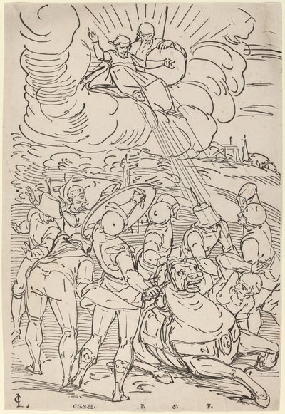 Aziz Paul Dönüşümü by Master G.G.N. after Luca Cambiaso