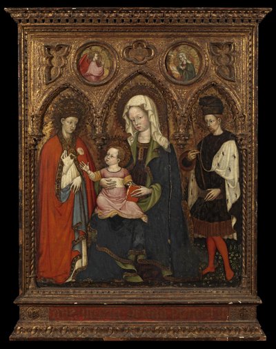 İki Azizli Bakire ve Çocuk, c.1420 by Master GZ