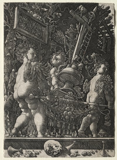 Tutkunun Amblemlerini Taşıyan Melekler, 1533. by Master H. L.