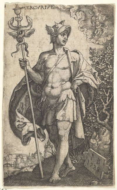 Gezegenleri Yöneten Tanrılardan Merkür, 1528. by Master I.B.