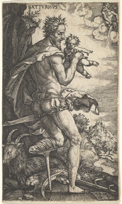 Gezegenleri Yöneten Tanrılardan Satürn, 1525. by Master I.B.