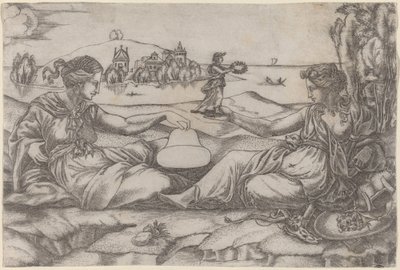 İki Alegorik Figür (Roma ve Özgürlük?) by Master IRs