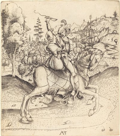 Atlı Şövalye ve Hanım by Master MZ