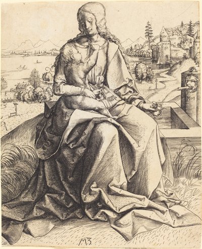 Çeşmede Madonna ve Çocuk by Master MZ