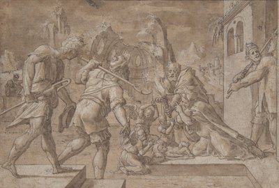 Çobanların Hayranlığı, yak. 1549-50. by Master Of The Liechtenstein Adoration