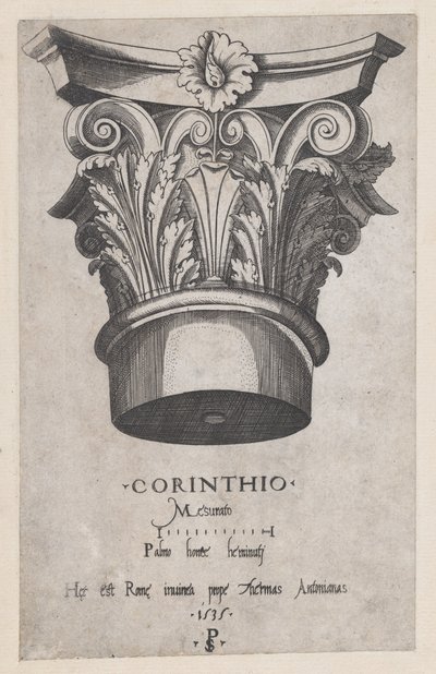 Roma ihtişamının aynası: Korint başkenti, 1535., 1535 by Master PS
