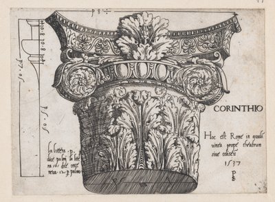 Roma ihtişamının aynası: Korint başkenti, 1537., 1537 by Master PS