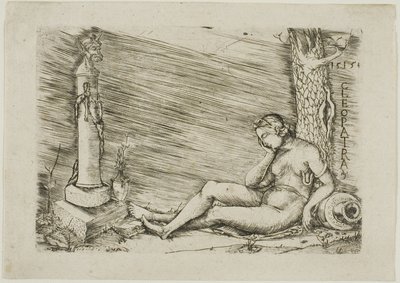 Bir Ağacın Dipinde Yatan Kleopatra, Bir Dönemle by Master of 1515