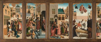 Yedi Merhamet Eseri Yedi Hayır Eseri ile Poliptik by Master of Alkmaar