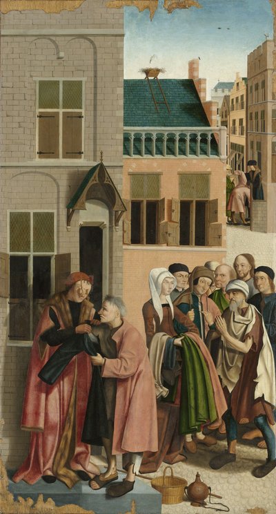 Yedi Merhamet Eseri: Çıplakları Giydirmek, 1504 by Master of Alkmaar