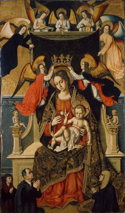 Melekler ve Bağışçılarla Bakire ve Çocuk, 1475-1500 by Master of Castelsardo