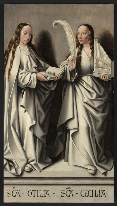Aziz Anne Altarpiece Azizler Ottilia ve Cecilia Paneli, yaklaşık 1503-1506 by Master of Frankfurt