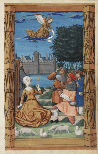 Bir Saatler Kitabından Çobanlara Müjde, c.1485 by Master of Guillaume Lambert
