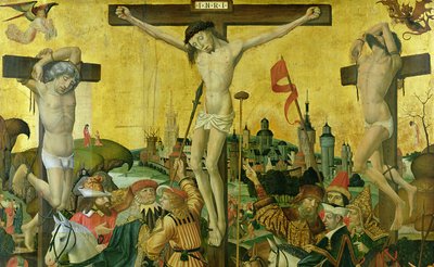 The Crucifixion, c.1500  (detail of 148971) by Master of Hamburg