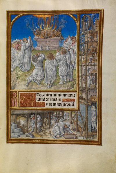 İlyas Cennetten Ateş Diliyor by Master of James IV of Scotland