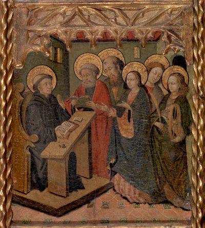Meryem Ana ve Azizler Peter, Paul, Evangelist John ve İskenderiyeli Catherine, Aziz Martin