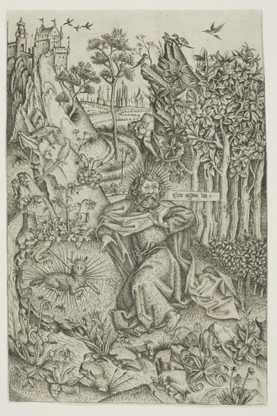 Vaftizci Yahya Vahşi Doğada by Master of Saint John the Baptist