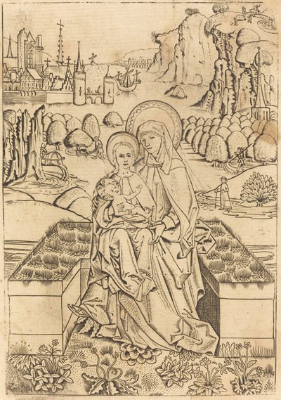 Aziz Anne ile Madonna ve Çocuk by Master of St. Sebastian