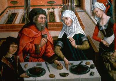 Karmelit Kilisesi'nden bir sunak parçasının detayı, 15. yüzyıl by Master of the Barbara Legend