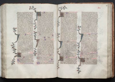 Gotha Missal: Fol. 100r, Metin, c. 1375. by Master of the Boqueteaux