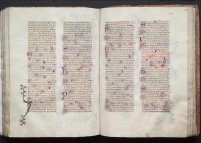 Gotha Missal: Fol. 103v, Metin, c. 1375. by Master of the Boqueteaux
