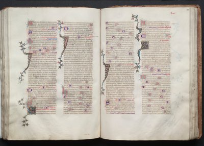 Gotha Missal: Fol. 104v, Metin, c. 1375. by Master of the Boqueteaux