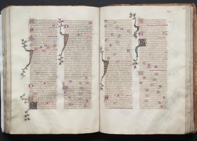 Gotha Missal: Fol. 106r, Metin, c. 1375. by Master of the Boqueteaux