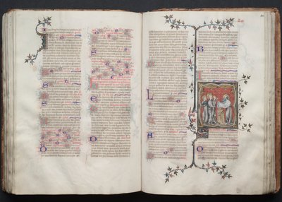 Gotha Missal: Fol. 108r, Tapınakta Sunum, c. 1375. by Master of the Boqueteaux